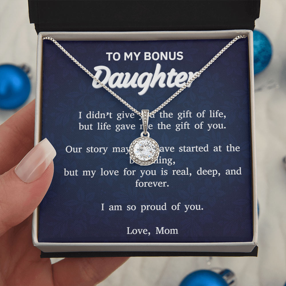To My Bonus Daughter – Eternal Hope Necklace From Mom