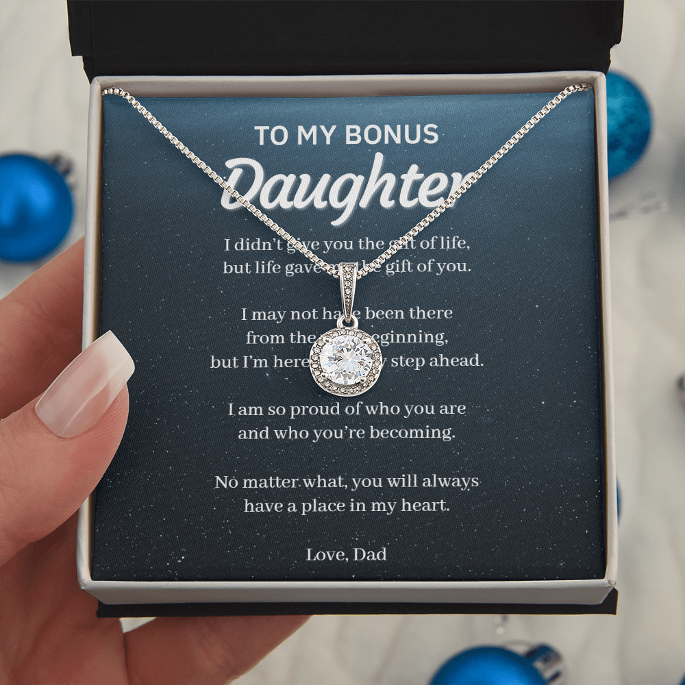 To My Bonus Daughter – Eternal Hope Necklace From Dad