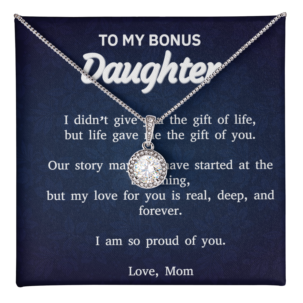 To My Bonus Daughter – Eternal Hope Necklace From Mom