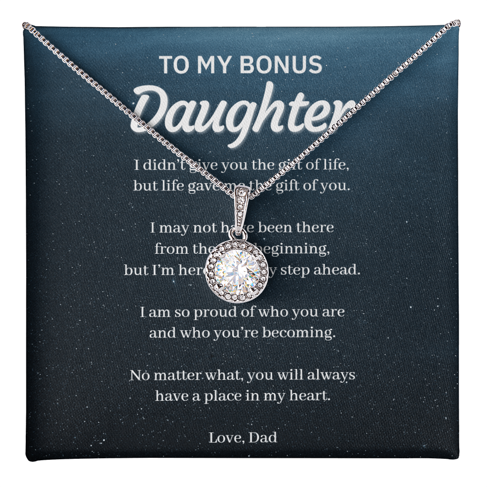 To My Bonus Daughter – Eternal Hope Necklace From Dad