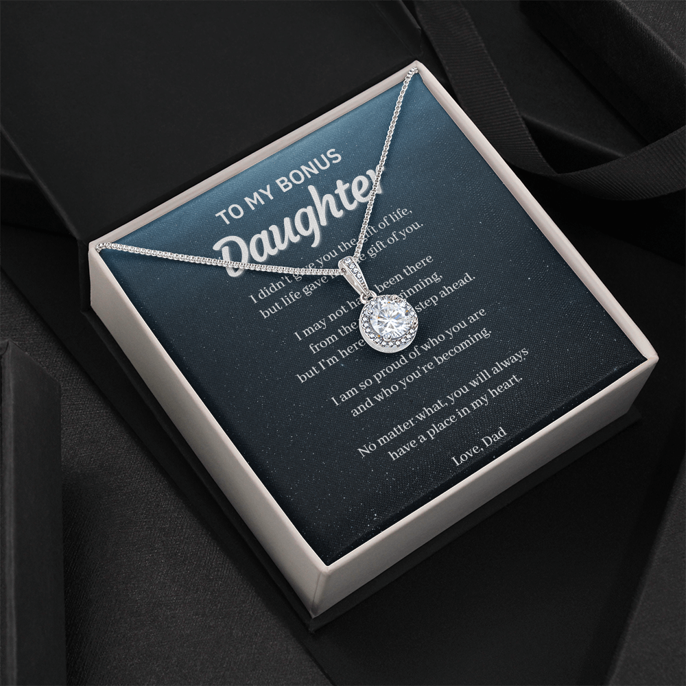To My Bonus Daughter – Eternal Hope Necklace From Dad