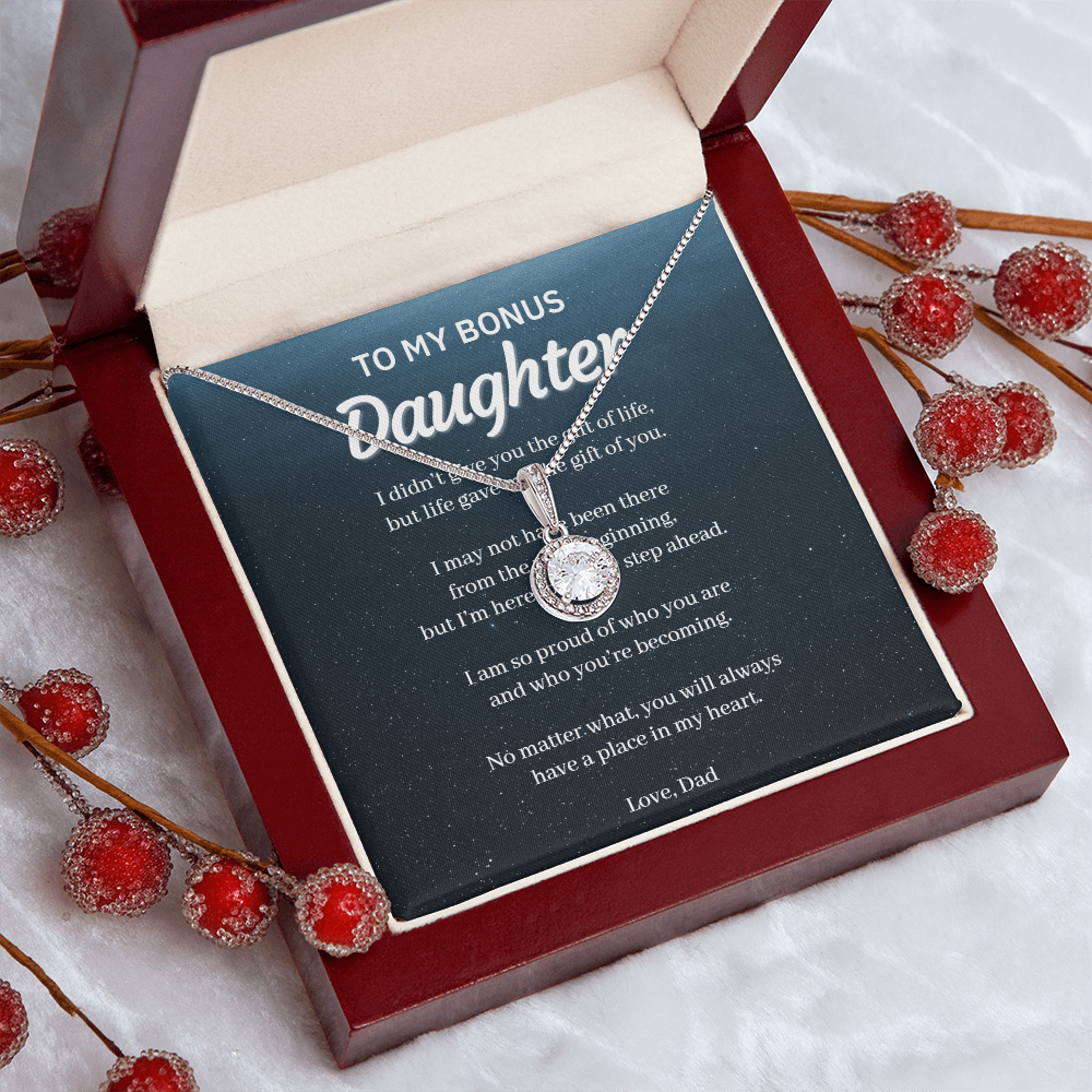 To My Bonus Daughter – Eternal Hope Necklace From Dad