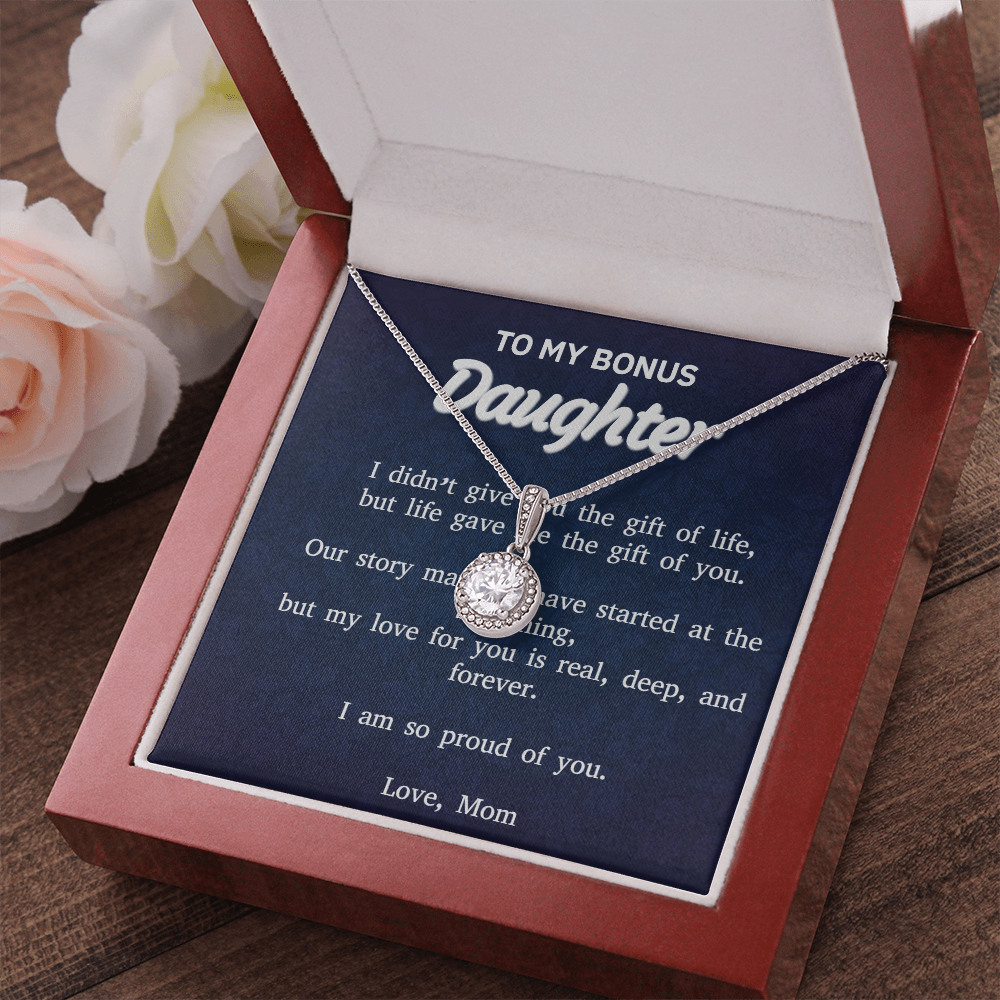 To My Bonus Daughter – Eternal Hope Necklace From Mom