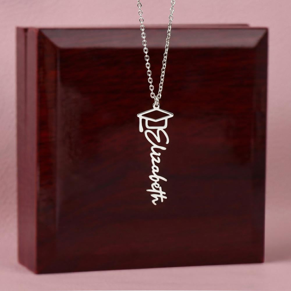 To My Daughter Personalized  Graduation Necklace – Class of 2026 Gift from Mom