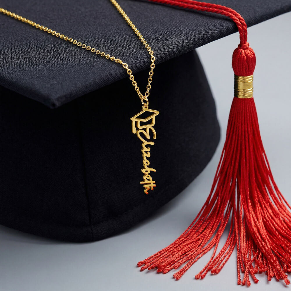 To My Daughter Personalized  Graduation Necklace – Class of 2026 Gift from Mom